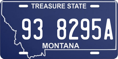 MT license plate 938295A