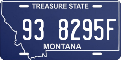 MT license plate 938295F