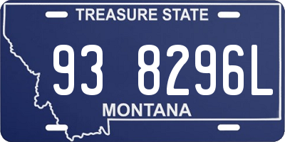 MT license plate 938296L