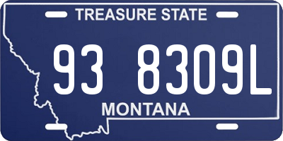 MT license plate 938309L