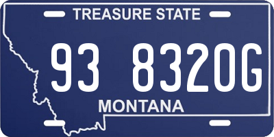 MT license plate 938320G