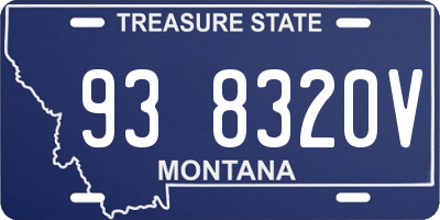 MT license plate 938320V