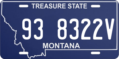 MT license plate 938322V