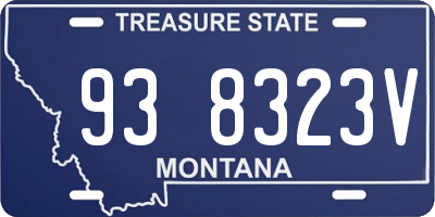 MT license plate 938323V