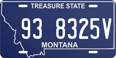 MT license plate 938325V
