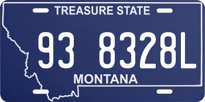 MT license plate 938328L