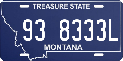 MT license plate 938333L