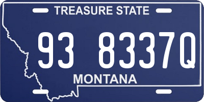 MT license plate 938337Q