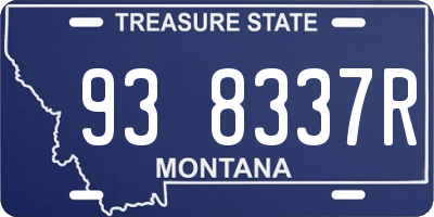 MT license plate 938337R