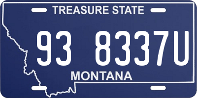 MT license plate 938337U