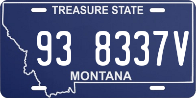 MT license plate 938337V