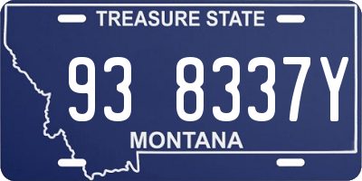 MT license plate 938337Y