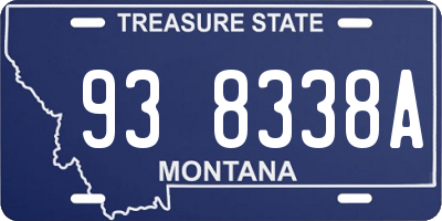 MT license plate 938338A