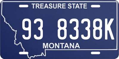 MT license plate 938338K