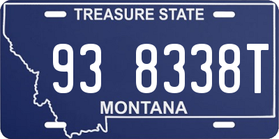 MT license plate 938338T