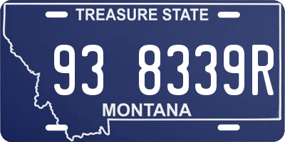 MT license plate 938339R