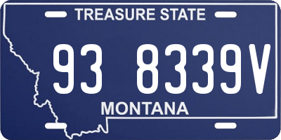 MT license plate 938339V