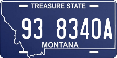 MT license plate 938340A