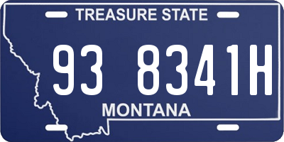 MT license plate 938341H