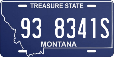 MT license plate 938341S