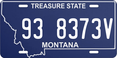 MT license plate 938373V