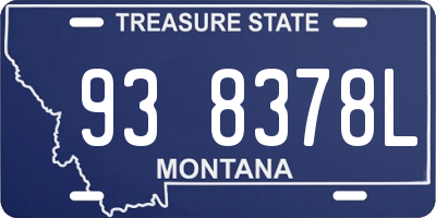 MT license plate 938378L