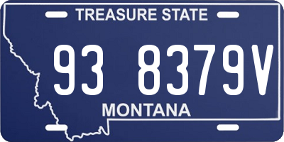 MT license plate 938379V