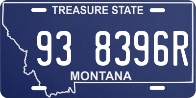 MT license plate 938396R