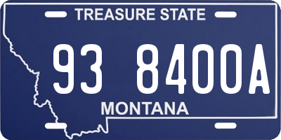 MT license plate 938400A