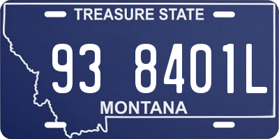 MT license plate 938401L