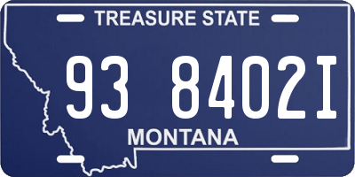 MT license plate 938402I