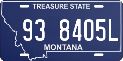 MT license plate 938405L