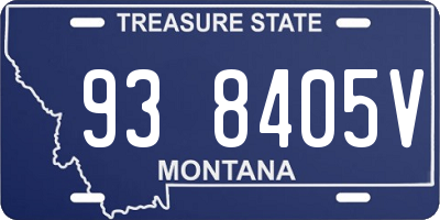 MT license plate 938405V