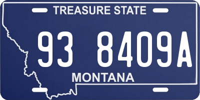 MT license plate 938409A