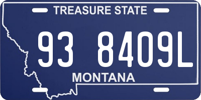 MT license plate 938409L