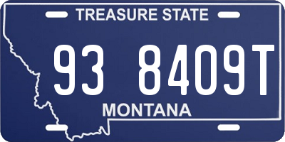 MT license plate 938409T