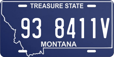 MT license plate 938411V