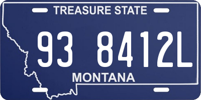 MT license plate 938412L