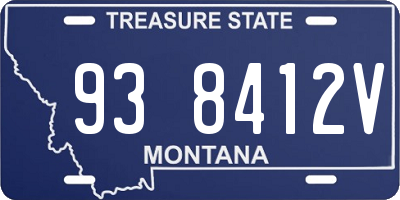 MT license plate 938412V
