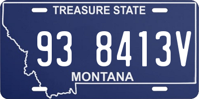 MT license plate 938413V