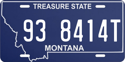 MT license plate 938414T