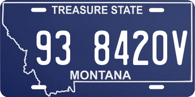 MT license plate 938420V