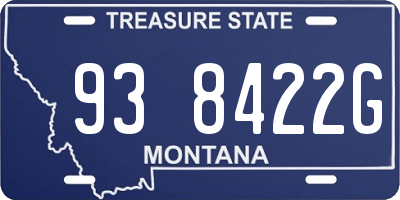 MT license plate 938422G