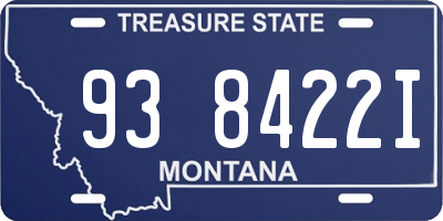 MT license plate 938422I
