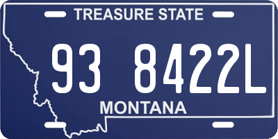 MT license plate 938422L
