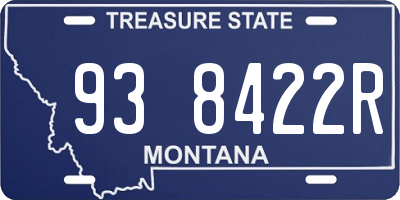 MT license plate 938422R