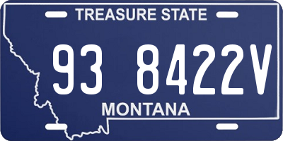 MT license plate 938422V