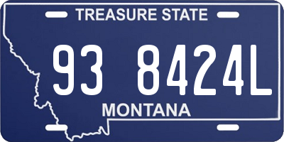 MT license plate 938424L