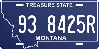 MT license plate 938425R