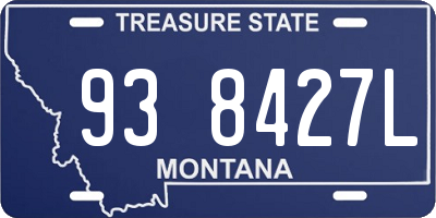 MT license plate 938427L